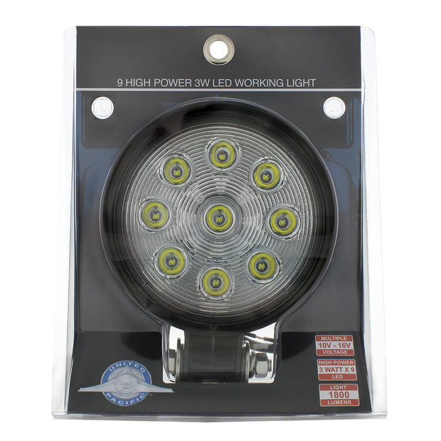9 High Power 3-Watt LED Work Light - Slim Profile