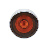 3 High Power LED 1" Light (Clearance/Marker) With Visor - Amber LED/Amber Lens