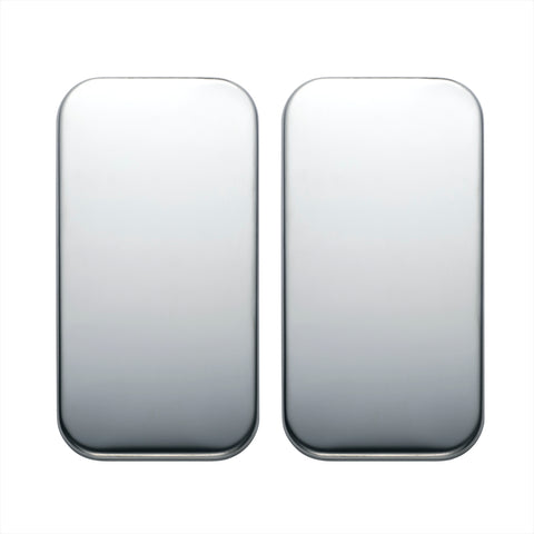 Freightliner Stainless Vent Door Cover - Plain (Card of 2)