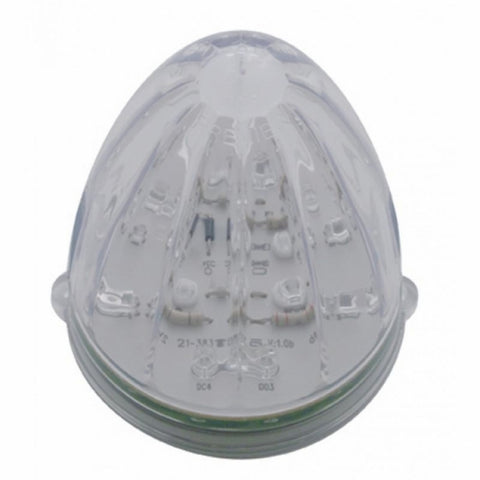 Fog Light Cover With 19 LED Watermelon Light For 2007-17 KW T660 (Driver) - Amber LED/ Clear Lens