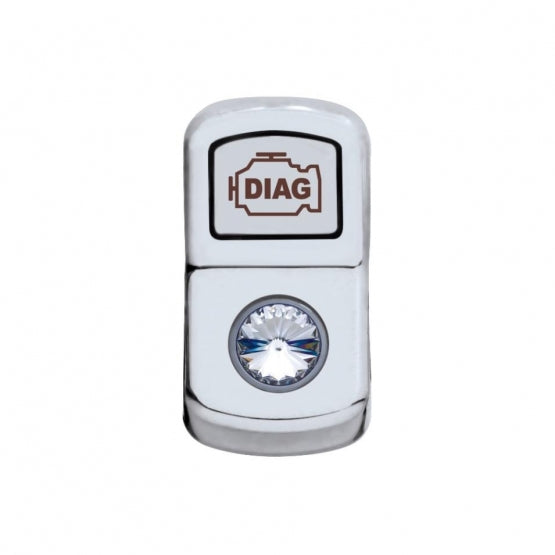"Diagnostic" Rocker Switch Cover With Clear Crystal