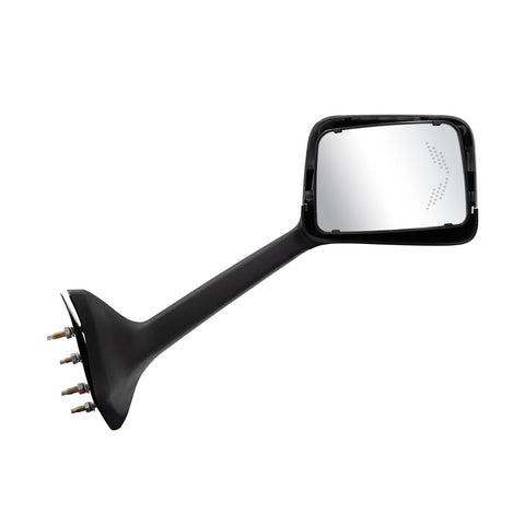 Chrome Plastic Hood Mirror Assembly With Sequential LED Turn Signals For 2018-2024 International LT-Passenger