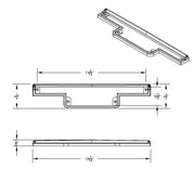 Chrome Plastic Warning Light Panel Bezel With Visor For 1990-2000 Peterbilt 379/378/377