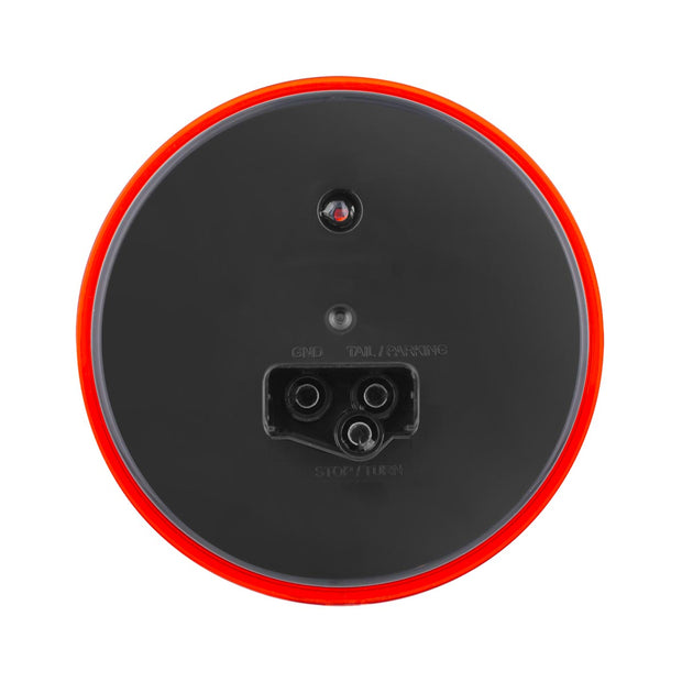 3 LED 4" Round Light (Stop, Turn, & Tail)-Red LED/Red Lens