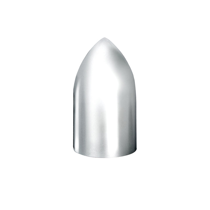 33mm x 3-7/8" Chrome Plastic Bullet Nut Covers - Thread-On (10-Pack)