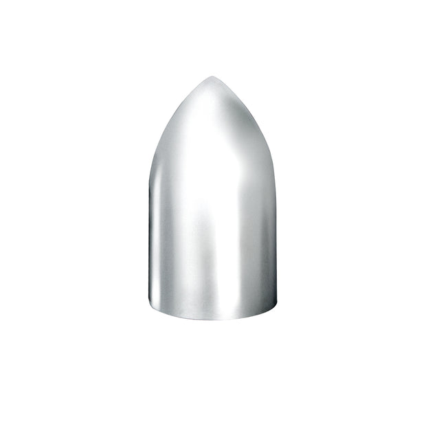 33mm x 3-7/8" Chrome Plastic Bullet Nut Covers - Thread-On (10-Pack)