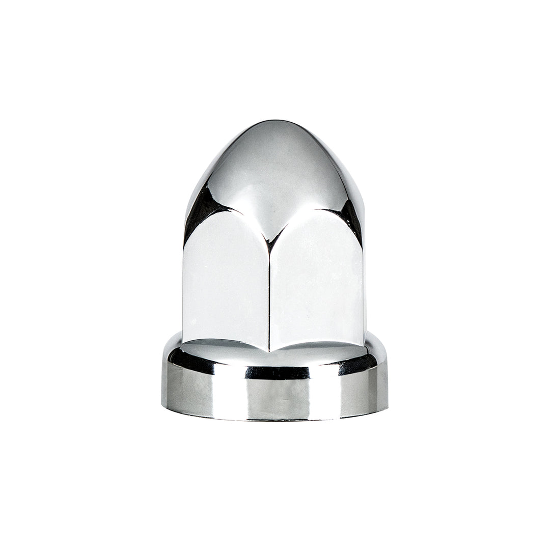 33mm X 2-3/4" Chrome Plastic Bullet Nut Covers - Push-On (60-Pack)