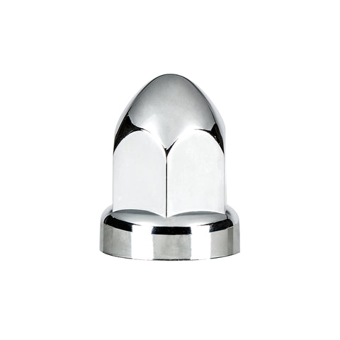 33mm X 2-3/4" Chrome Plastic Bullet Nut Covers - Push-On (60-Pack)