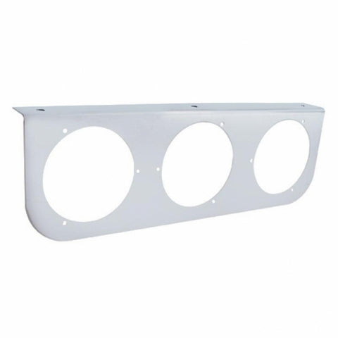 Stainless Light Bracket With 3X 4" Light Cutouts