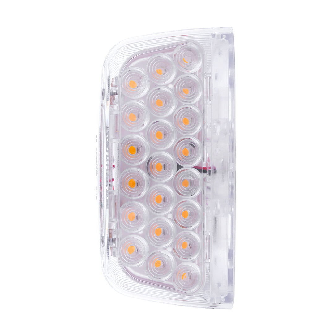 31 LED Turn Signal Light For 1987-2007 Peterbilt 379/378/357  - Amber LED/Clear Lens