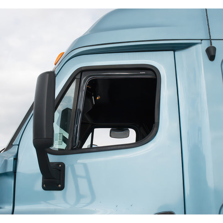 Window Vent Visor For 2008-2017 Freightliner Cascadia - Smoke (Pair)