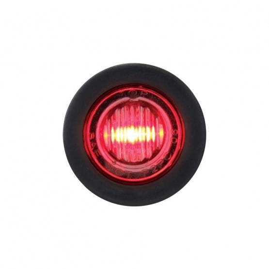 3 LED 3/4" Mini Light (Clearance/Marker) - Red LED/Clear Lens