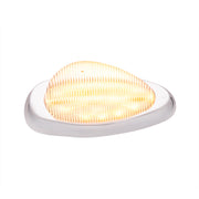 15 LED Sleeper Light With Bezel For Freightliner (Clearance/Marker) - Amber LED/Clear Lens (Pair)