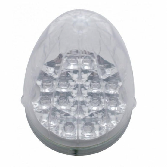 Fog Light Cover With 19 LED Reflector Light For 2007-2017 KW T660 (Passenger) - Amber LED/ Clear Lens
