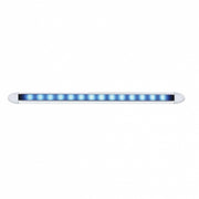 14 LED 6" Slim Light Bar - Blue LED/Clear Lens