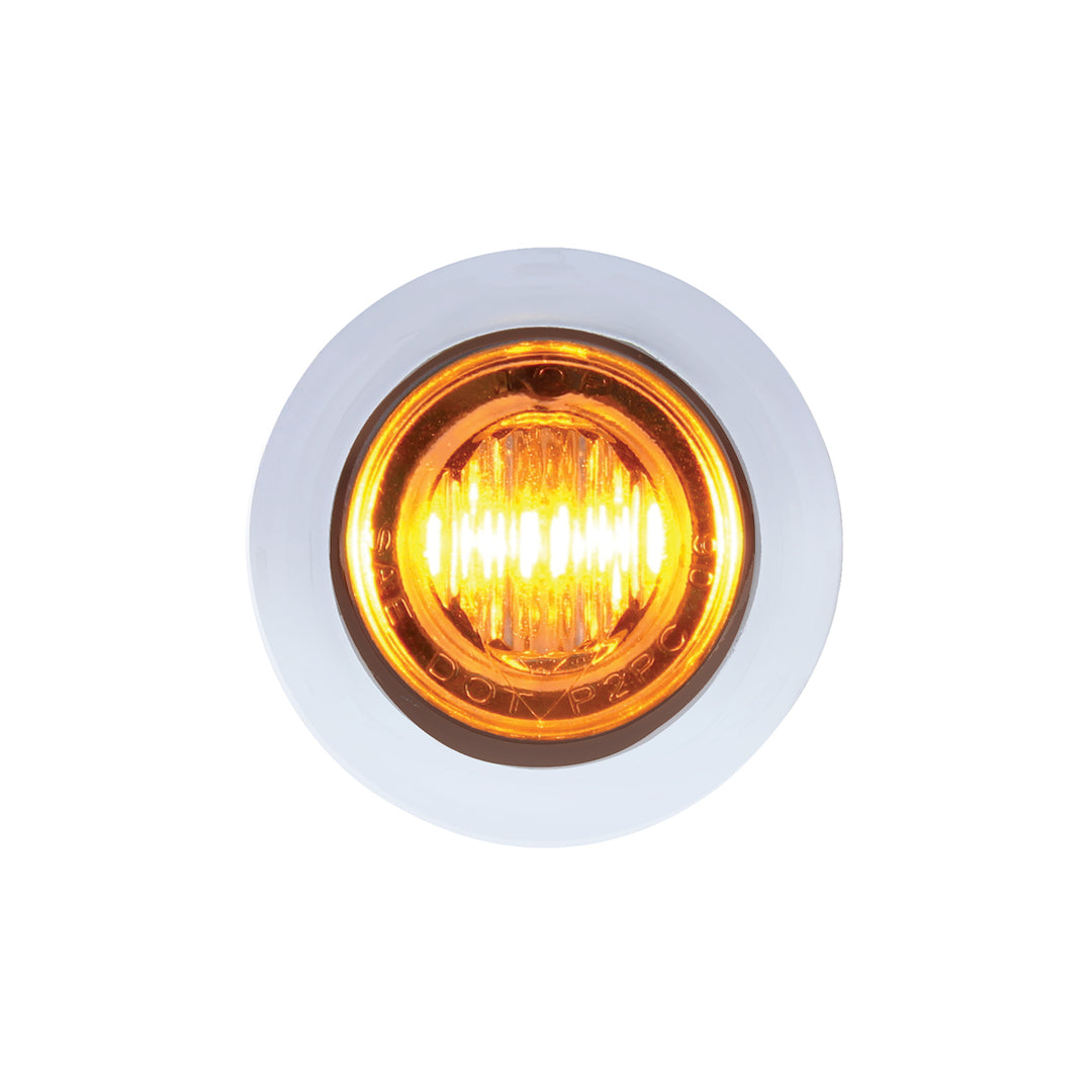 3 LED 3/4" Mini Double Fury Light (Clearance/Marker) - Amber LED/Blue LED