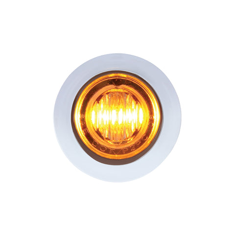 3 LED 3/4" Mini Double Fury Light (Clearance/Marker) - Amber LED/Blue LED