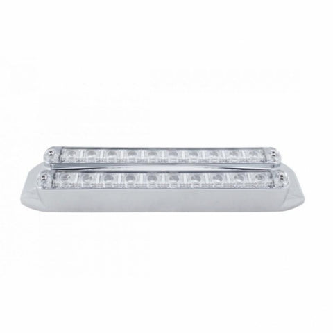 Dual 10 LED 6-1/2" Light Bars (Stop, Turn & Tail) - Red LED/Clear Lens