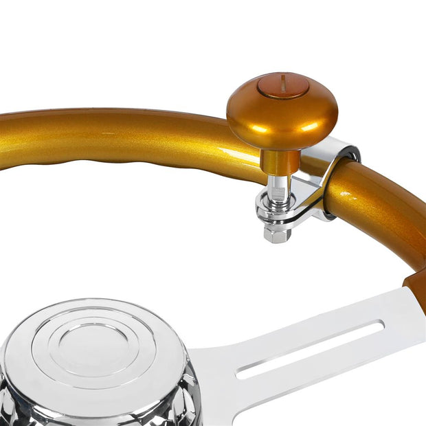 Heavy Duty Steering Wheel Spinner - Electric Yellow