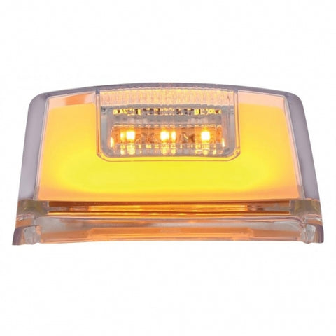 24 LED GloLight Square Cab Light - Amber LED/Clear Lens