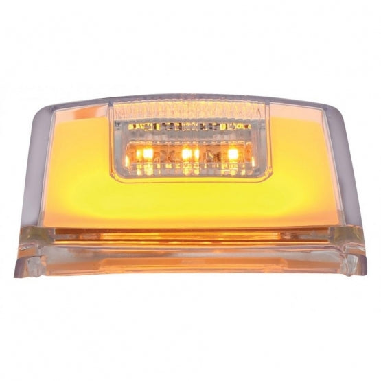 24 LED GloLight Square Cab Light - Amber LED/Clear Lens
