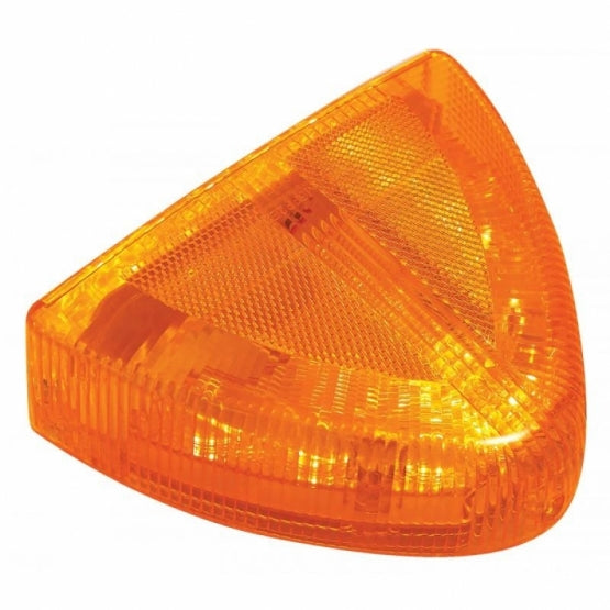 30 LED Low Profile Turn Signal Light For 1987-2007 Peterbilt 379/378/357 - Amber LED/Amber Lens