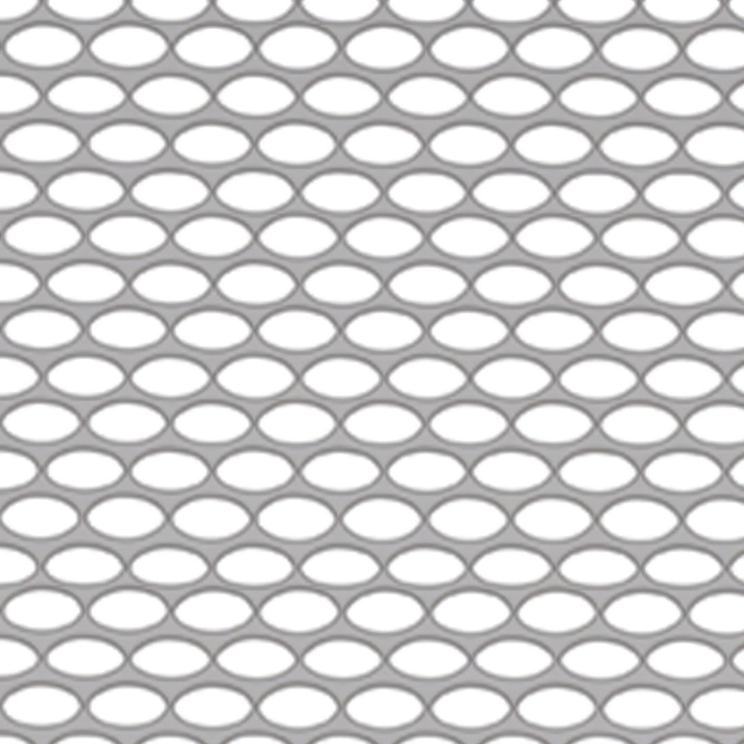 304 Stainless Grille Mesh For Peterbilt 379 With Short Hood - Alternating Oval Holes