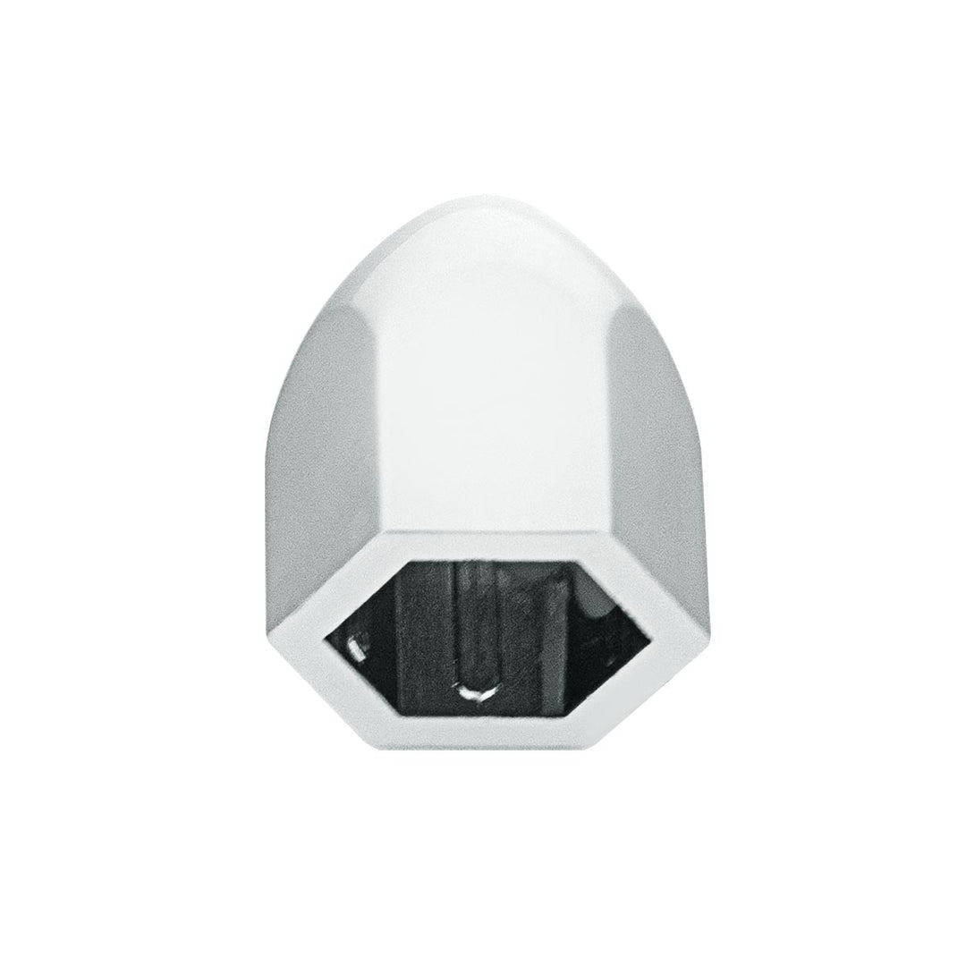 1/2" X 15/16" Chrome Plastic Bullet Nut Cover - Push-On (50-Pack)