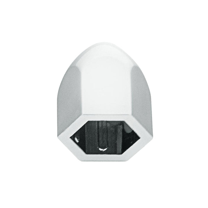 1/2" X 15/16" Chrome Plastic Bullet Nut Cover - Push-On (50-Pack)