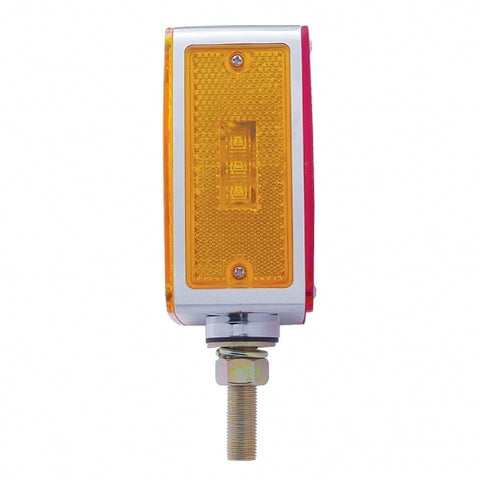 45 LED Single Stud Double Face Turn Signal Light (Driver) - Amber & Red LED/Amber & Red Lens