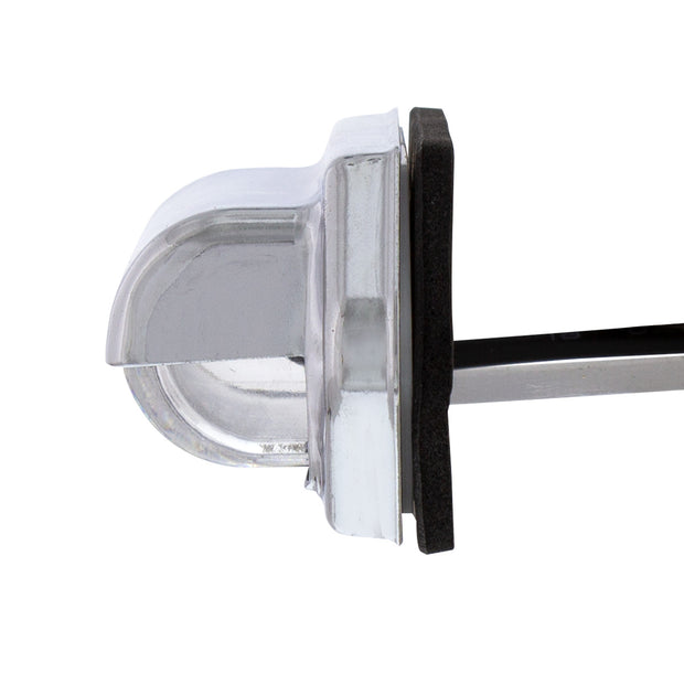 2 White LED Chrome License Plate Light/Utility Light - Competition Series