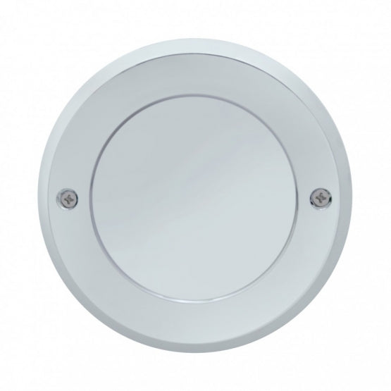 Chrome Plastic 2-1/2" Light Bezel With Mirror Lens