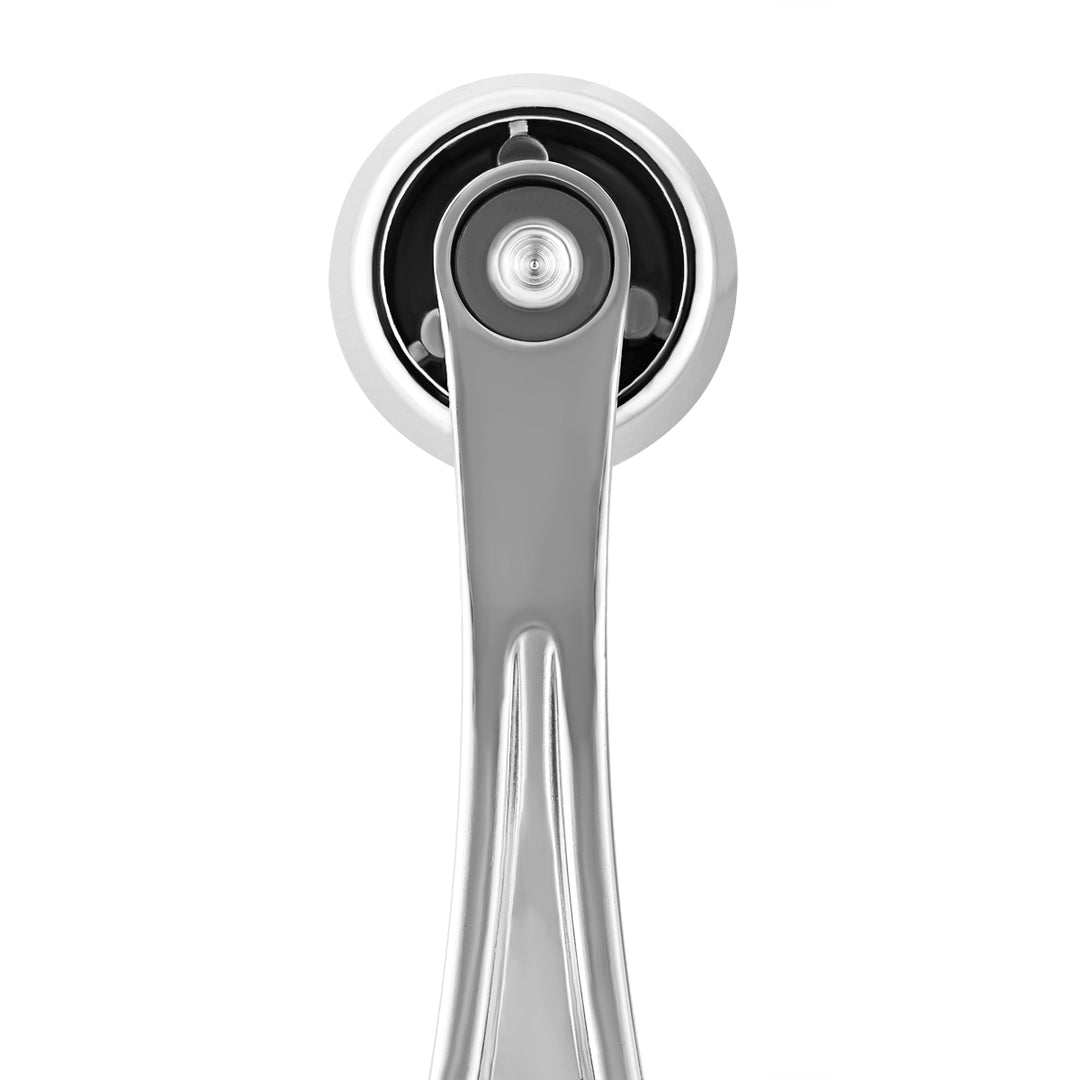 Chrome Die-Cast Window Crank With 16-Spline 7/16” OD Adapter - Red Crystal