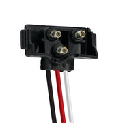 3 Wire Pigtail With 3 Prong Right Angle Plug - 12" Lead (50-Pack)