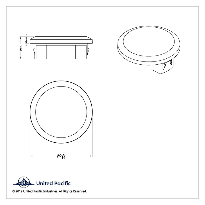 Chrome Gauge Blank for 2018-2023 Freightliner Cascadia