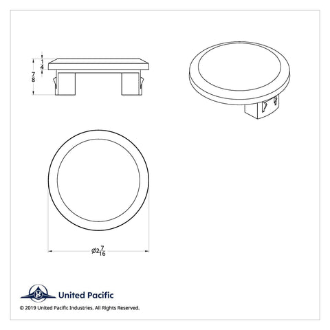 Chrome Gauge Blank for 2018-2023 Freightliner Cascadia