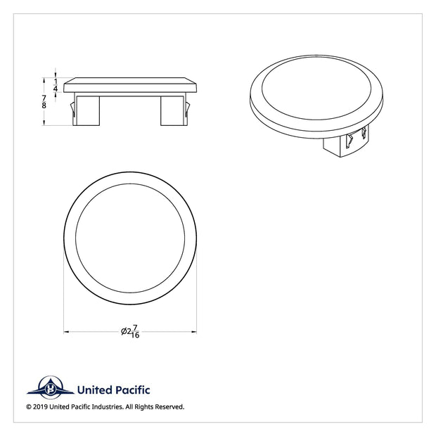 Chrome Gauge Blank for 2018-2023 Freightliner Cascadia