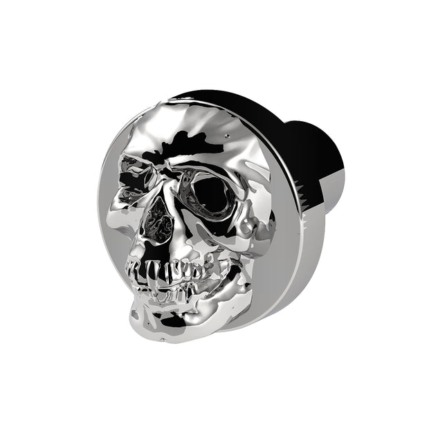 Skull Air Valve Knob - Chrome