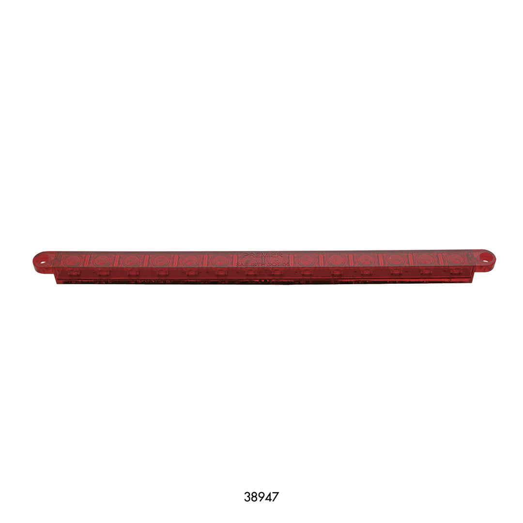 14 LED 12" Light Bar (Stop, Turn &amp; Tail) - Red LED/Red Lens