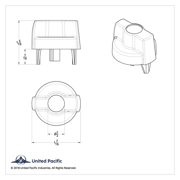 Wiper Dial Knob For Kenworth - Red Crystal