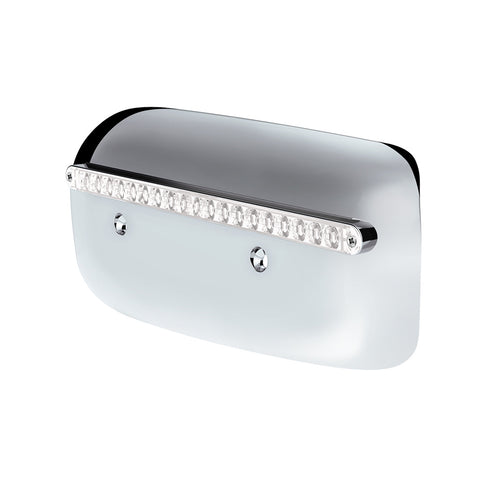 19 LED Rear Headlight Housing Cover For 2008-2023 Peterbilt 389 (Passenger)-Amber LED/Clear Lens