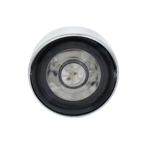 3 LED 1" Dual Function Auxiliary/Utility Light With Visor - Amber LED/Clear Lens