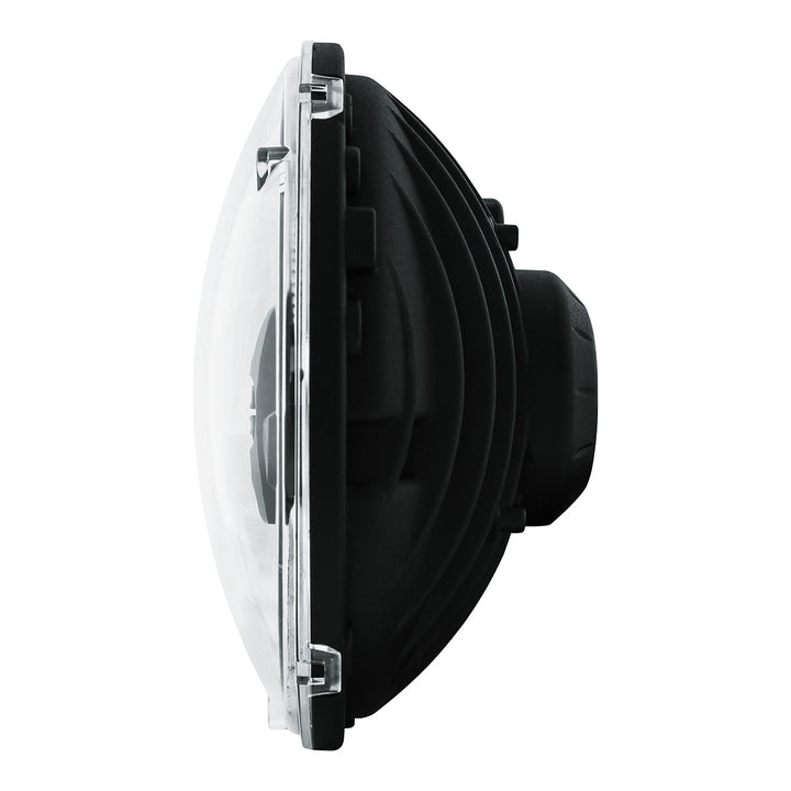 ULTRALIT - 5 High Power LED 7" Dual Function Headlight - Black