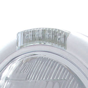 Stainless Steel Classic Headlight 6014 Bulb & LED Turn Signal - Clear Lens