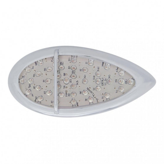 39 LED Flush Mount "Teardrop" Turn Signal Light - Amber LED/Clear Lens
