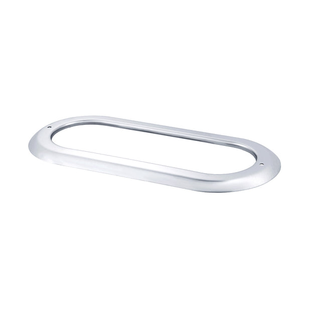 Stainless Steel Light Bezel For 6" Oval Grommet Mounted Light