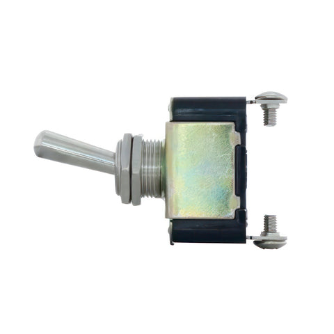 2 Pin, 10 Amp - 12V DC On-Off Metal Toggle Switch With 2 Screw Terminals