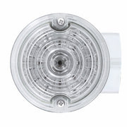 21 LED 3-1/4" Dual Function Signal Light For Harley Motorcycle With Housing - Amber LED/Clear Lens