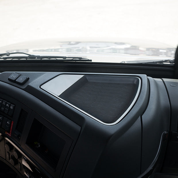 Chrome Plastic Dash Top Tray For 2018-2024 Volvo VNL
