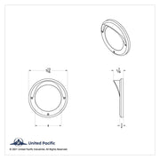 4" Mirror Bezel With Visor